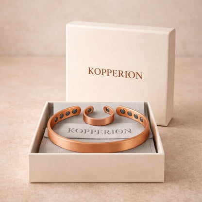Pack Levisthan - Pulsera y Anillo de Cobre Magnetico